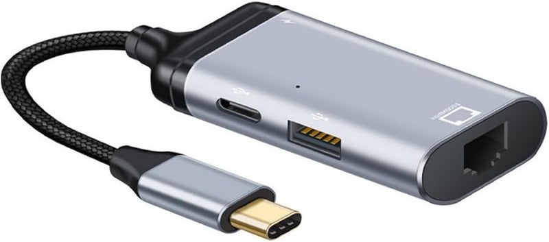 محول من النوع C المحمول مع منفذ DP1.4 Mini DP و PD100W ومنفذ USB C ومنفذ USB ومنفذ VGA ومنفذ RJ45 للإيثرنت، اللون A - Image 1